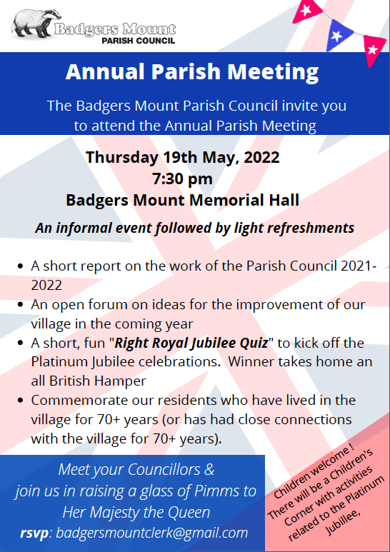 Annual Parish Meeting-May 19th, 2022